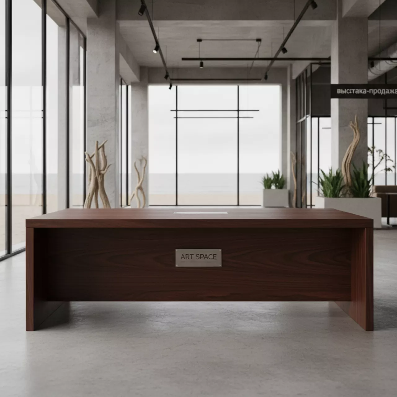 Аренда Стол для переговоров 1800х800 мм венге в пляжном комплексе VinoGrad — ART SPACE