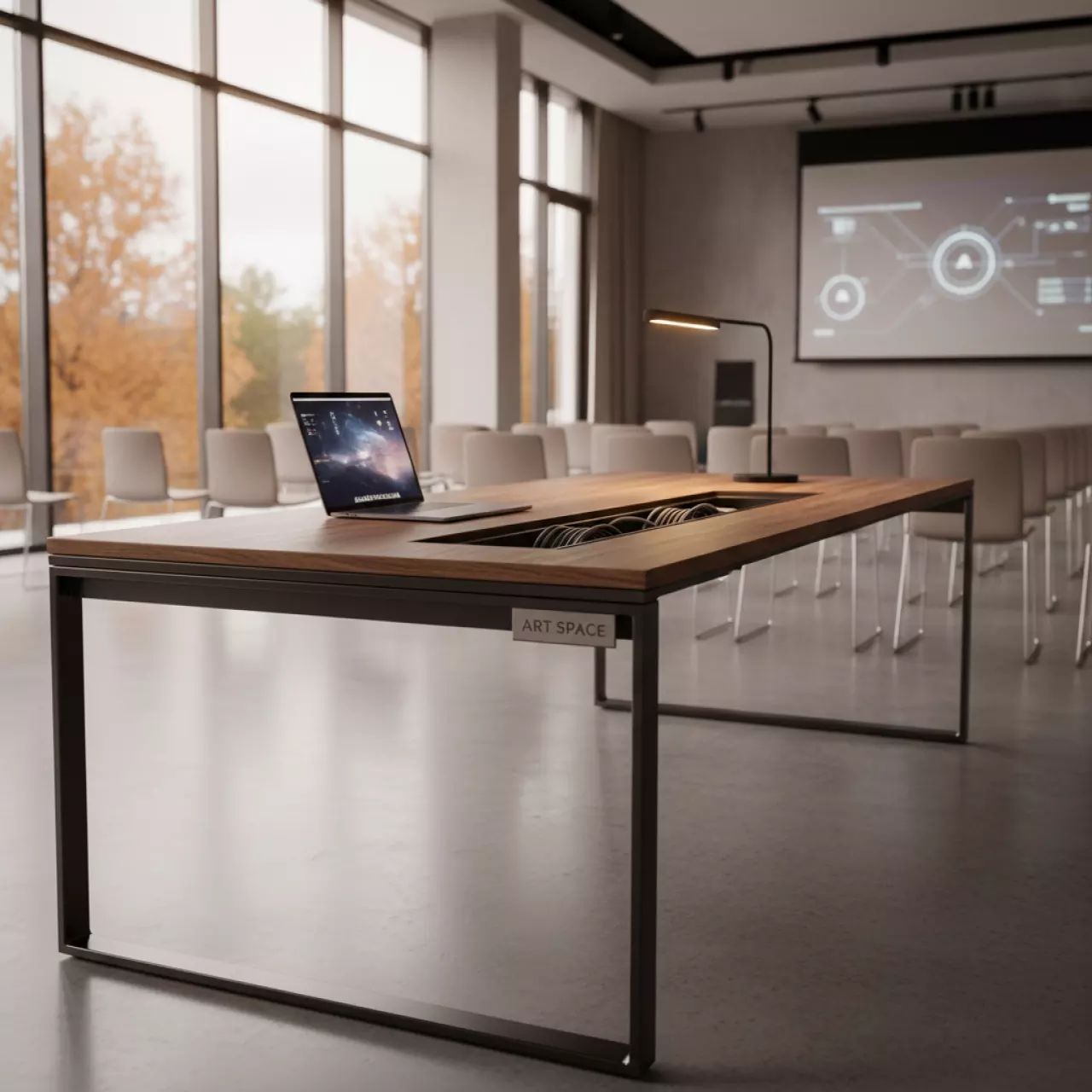 Аренда Стол для рабочей станции с каналом для протяжки проводов Toa Workstation в Bridge Resort — ART SPACE