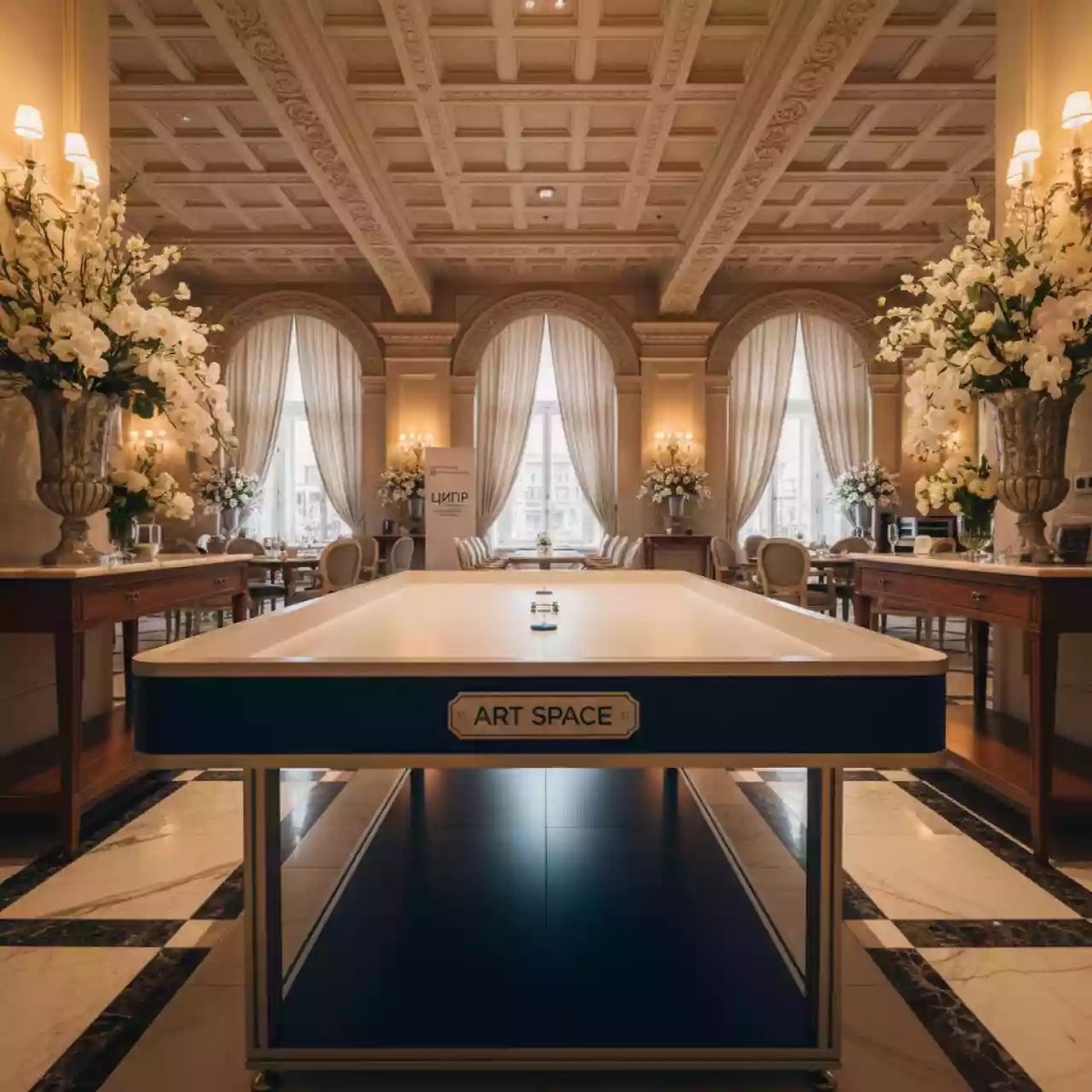 Аренда Стол для соревнований Мироника Уникум Лего МАСОР одинарный в ресторане «Brunello» — ART SPACE