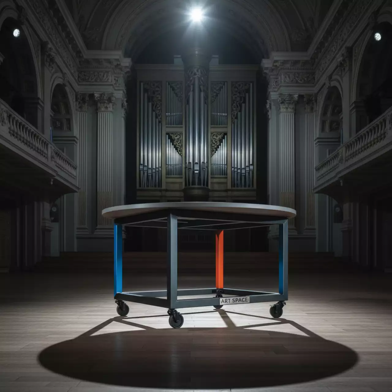 Аренда Стол для торта Tavola D 80 на колесиках в Зале органной и камерной музыки — ART SPACE