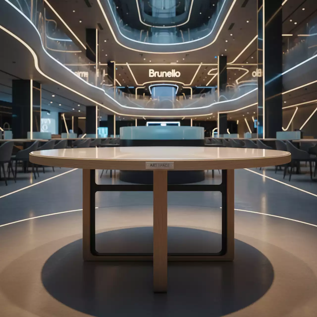 Аренда Стол DSW D 80 бежевый в ресторане «Brunello» — ART SPACE