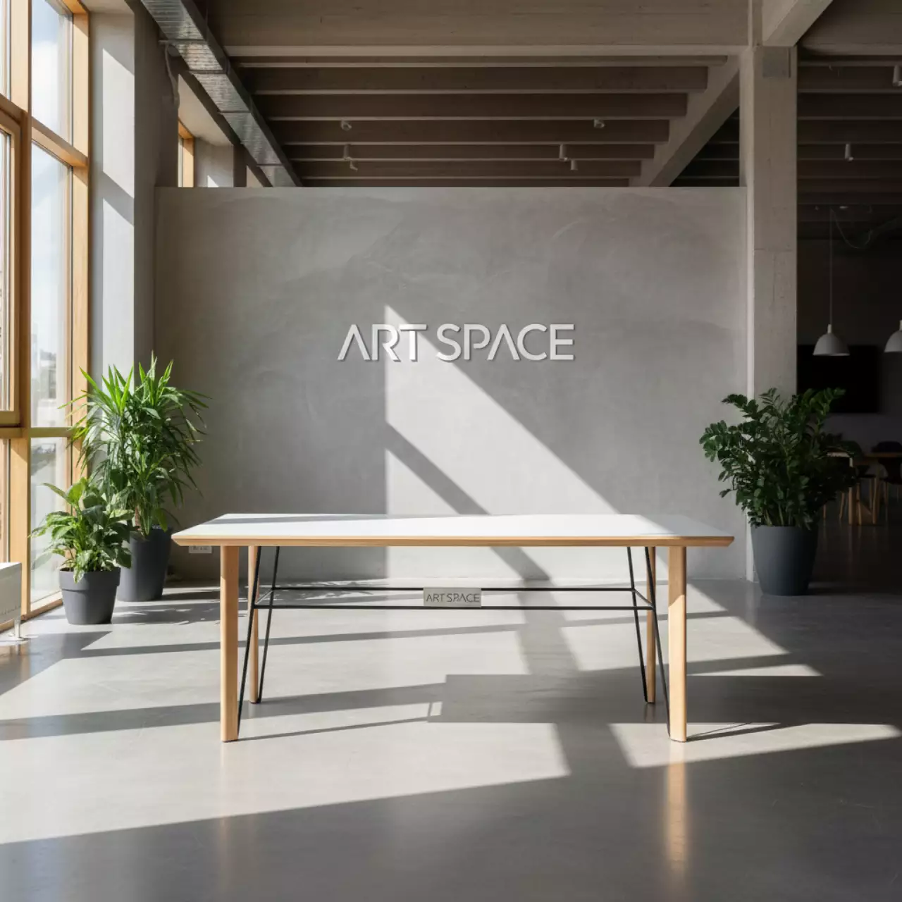 Аренда Стол Eames DSW Rectangle 120х80 белый в Stella di Mosca — ART SPACE