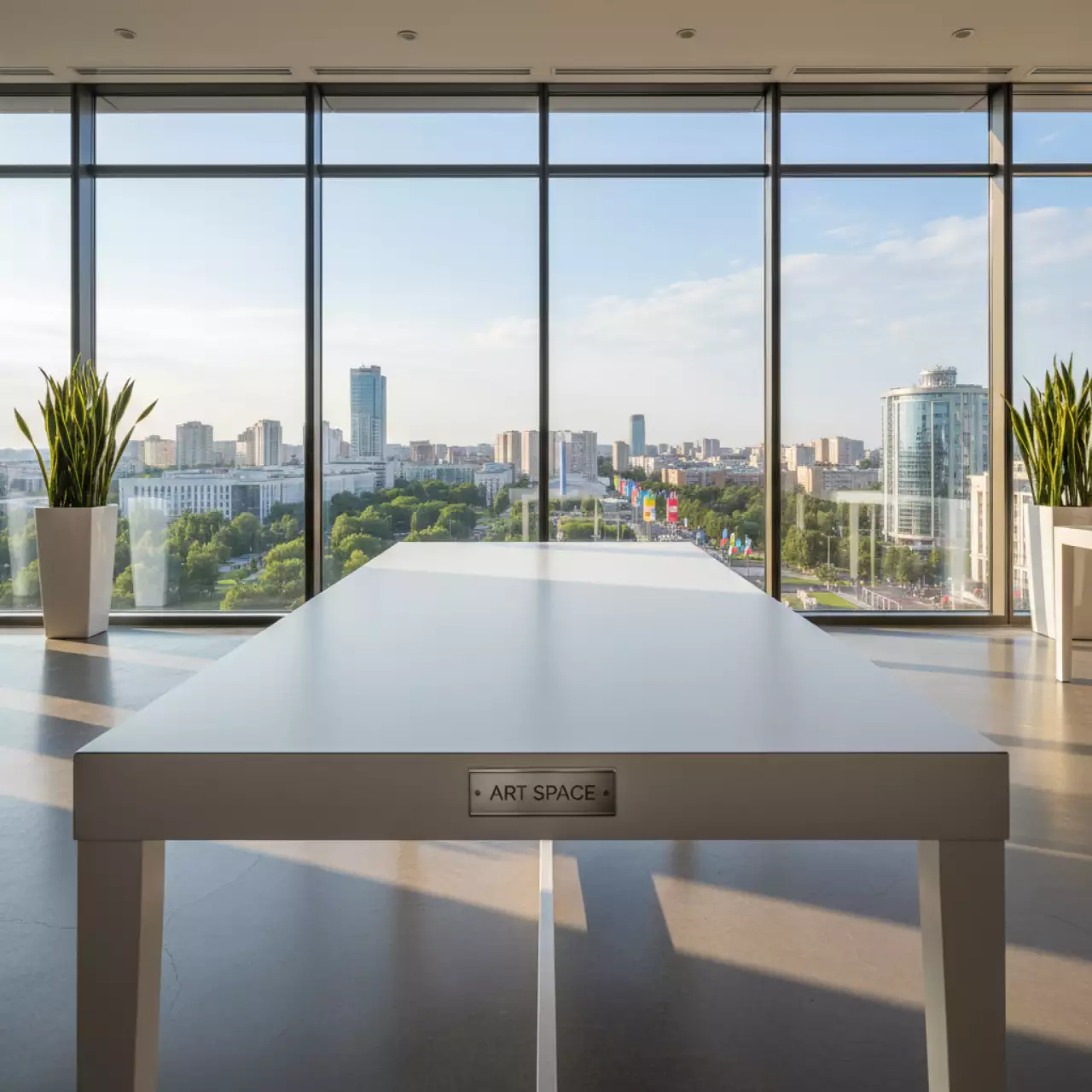 Аренда Стол эксклюзивный белый в ресторане «Магеллан» — ART SPACE