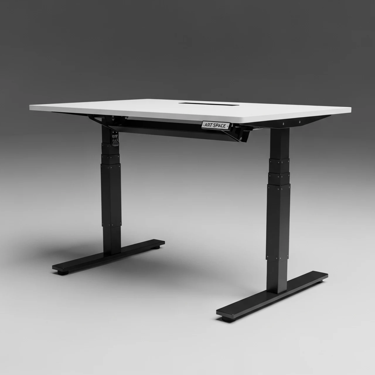 Аренда Стол электрический LA E 6 черно белый в ледовом дворце «Большой» — ART SPACE