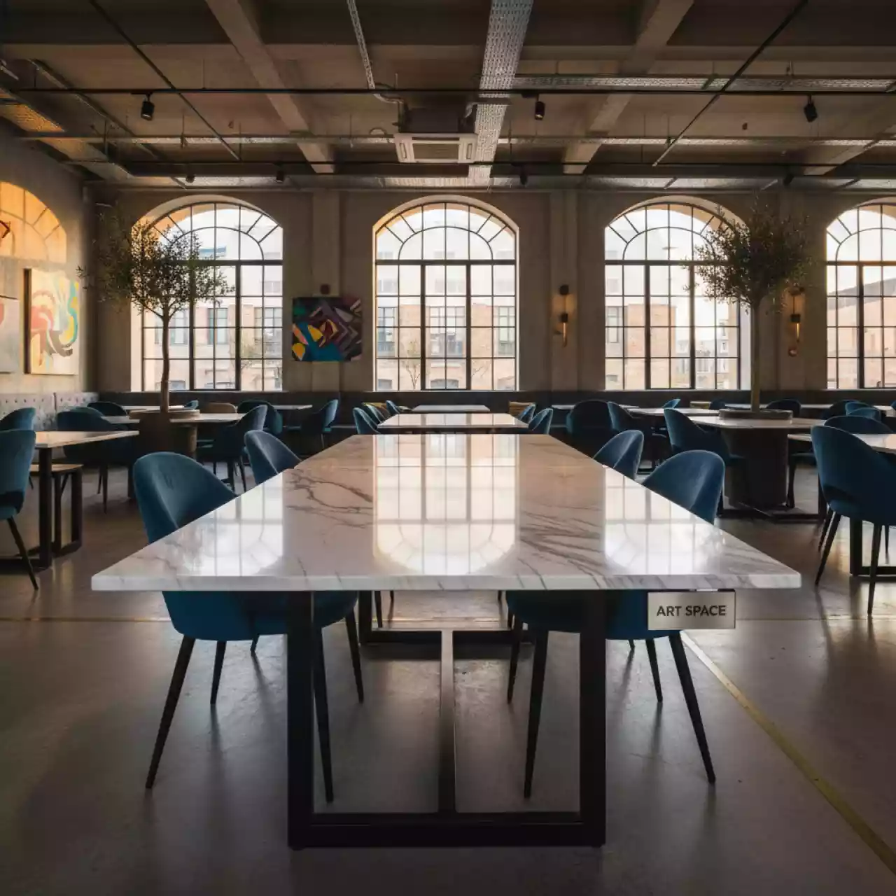 Аренда Стол фуд корт мрамор в Boutique Hotel PORTUM 1905 — ART SPACE