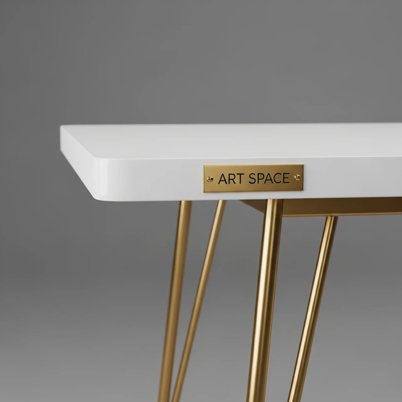 Аренда Стол Gold White в Маринс Парк Отеле — ART SPACE