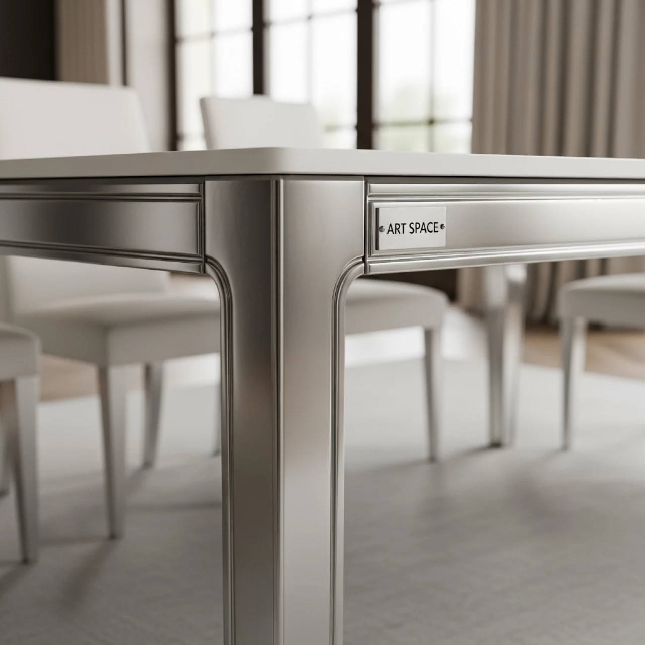 Аренда Стол Homer silver white в Stella di Mosca — ART SPACE