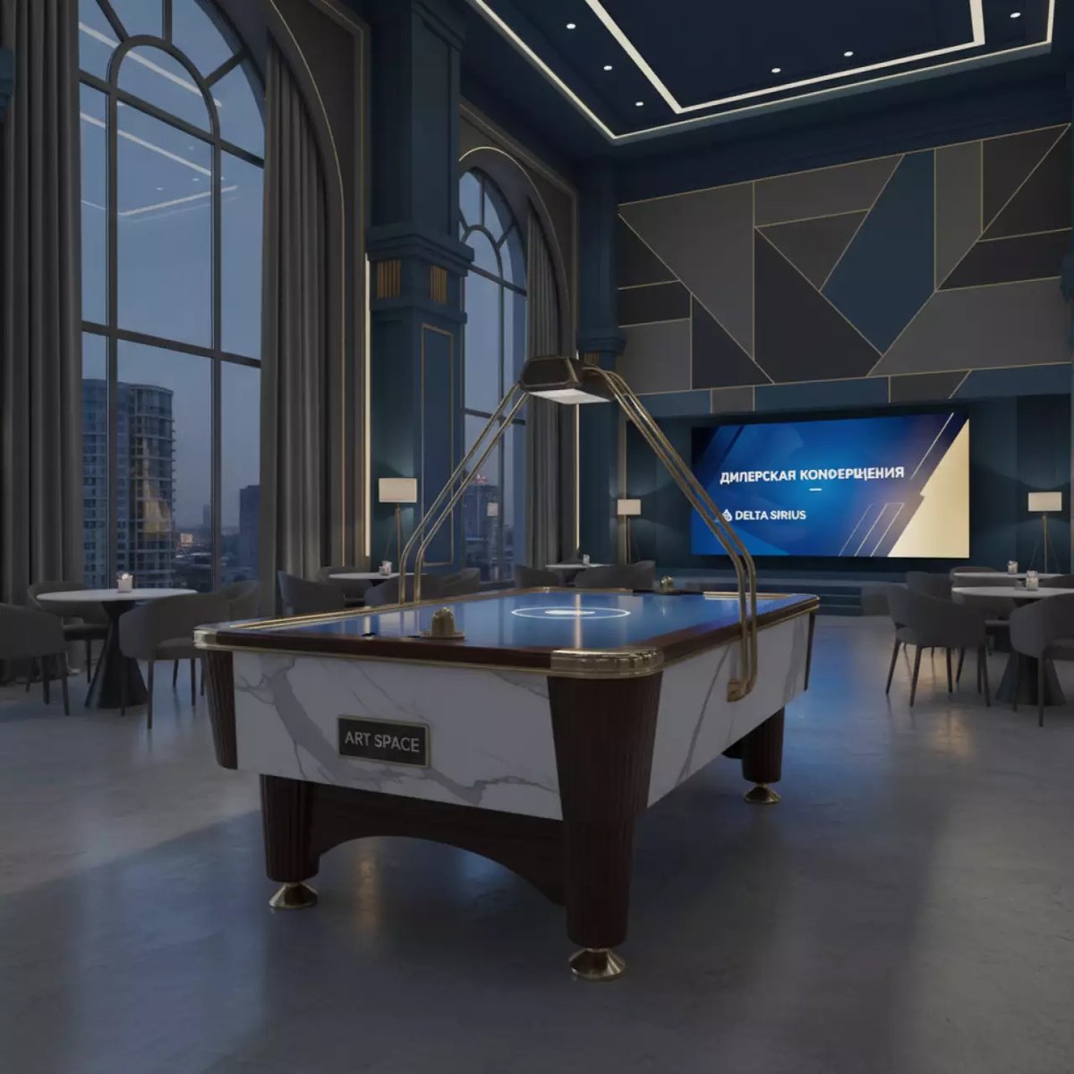 Аренда Стол игровой аэрохоккей в Delta Sirius — ART SPACE