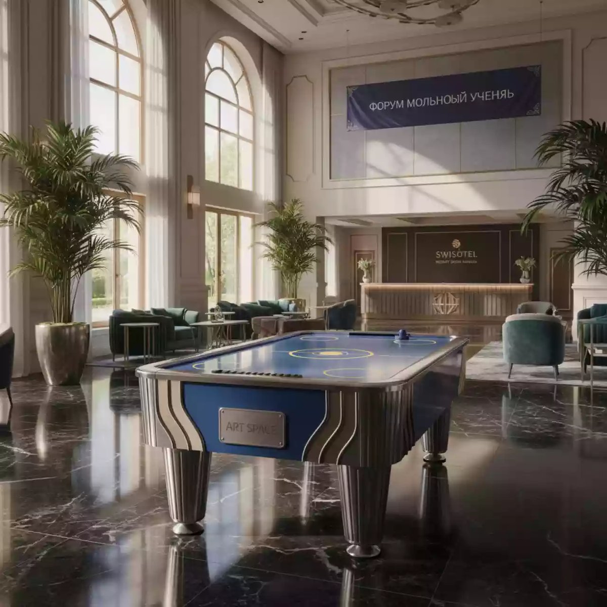 Аренда Стол игровой аэрохоккей в Swissôtel Resort Sochi Kamelia — ART SPACE