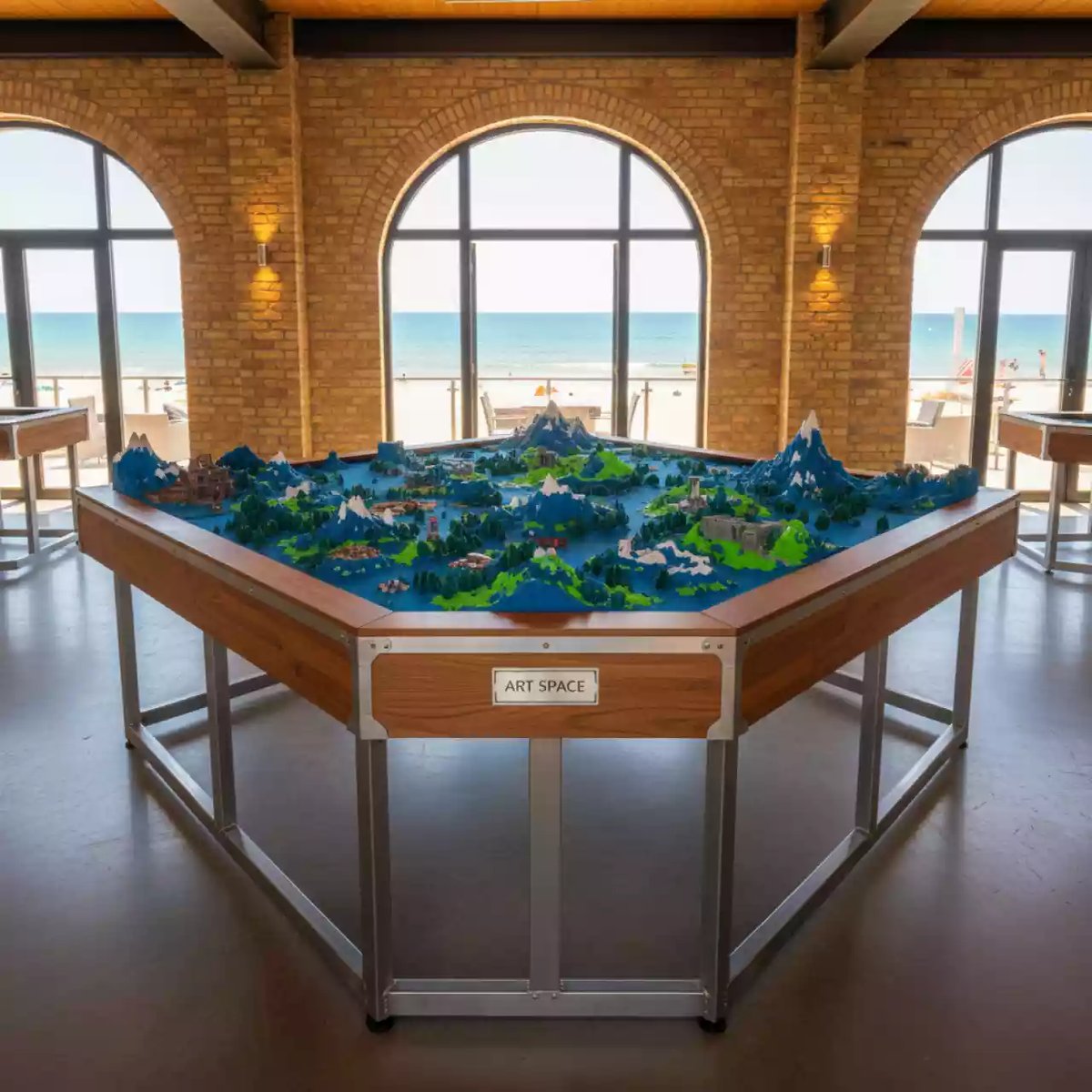 Аренда Стол игровой ландшафтный L в пляжном клубе Del Mar — ART SPACE