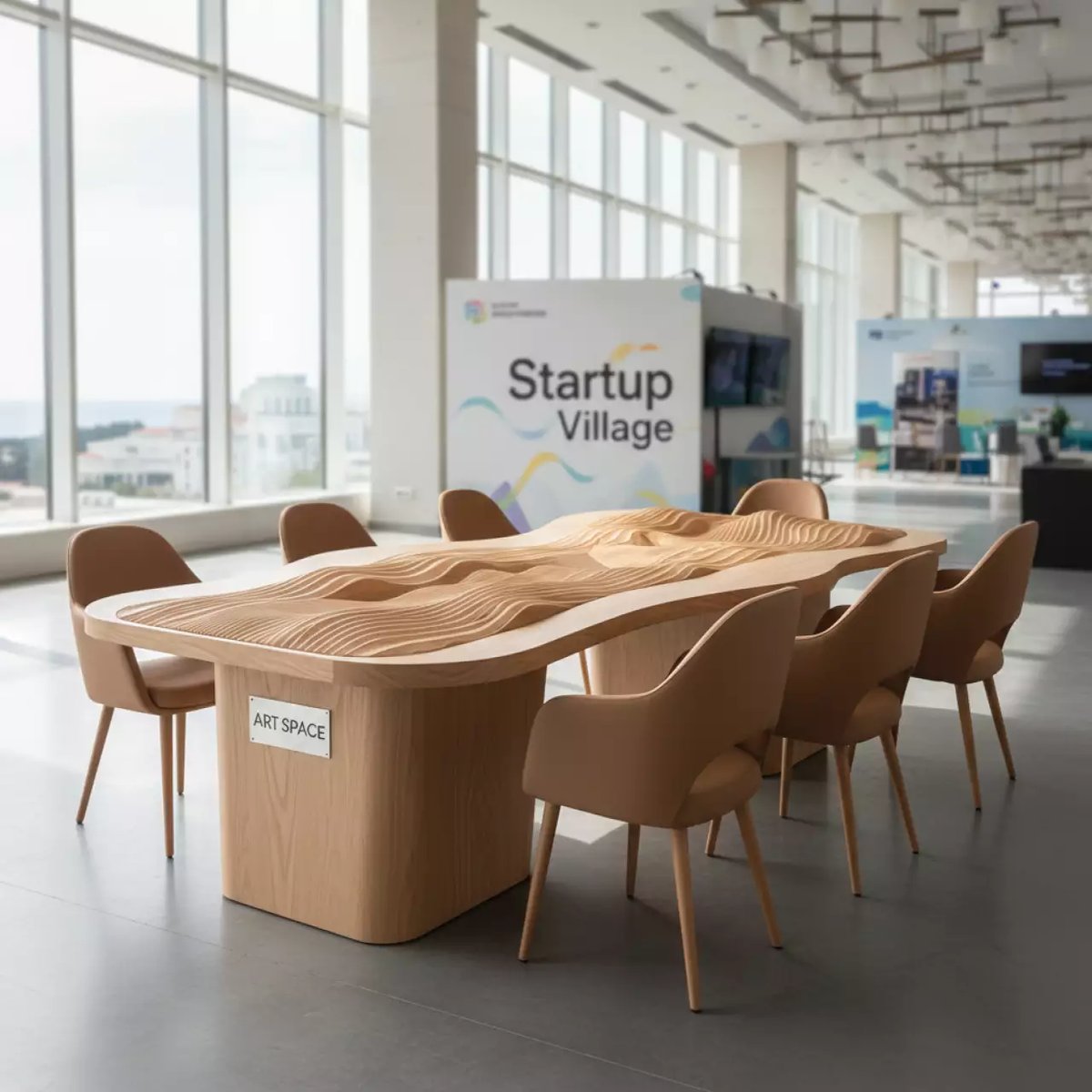 Аренда Стол игровой ландшафтный со стульями "Развитие" в конгресс-холле отеля Жемчужина — ART SPACE