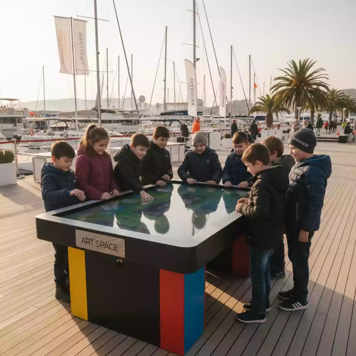 Аренда Стол интерактивный детский NexTouch KidTouch 27P на парусной регате (Сочи) — ART SPACE