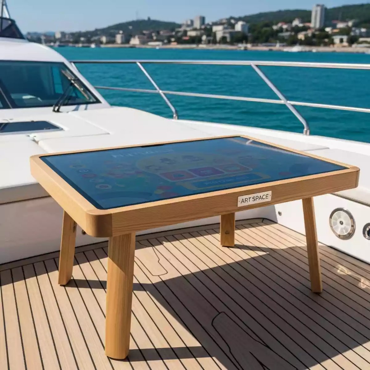 Аренда Стол интерактивный детский NexTouch KidTouch 43P trend line 2023 на VIP теплоходе (Морпорт Сочи) — ART SPACE