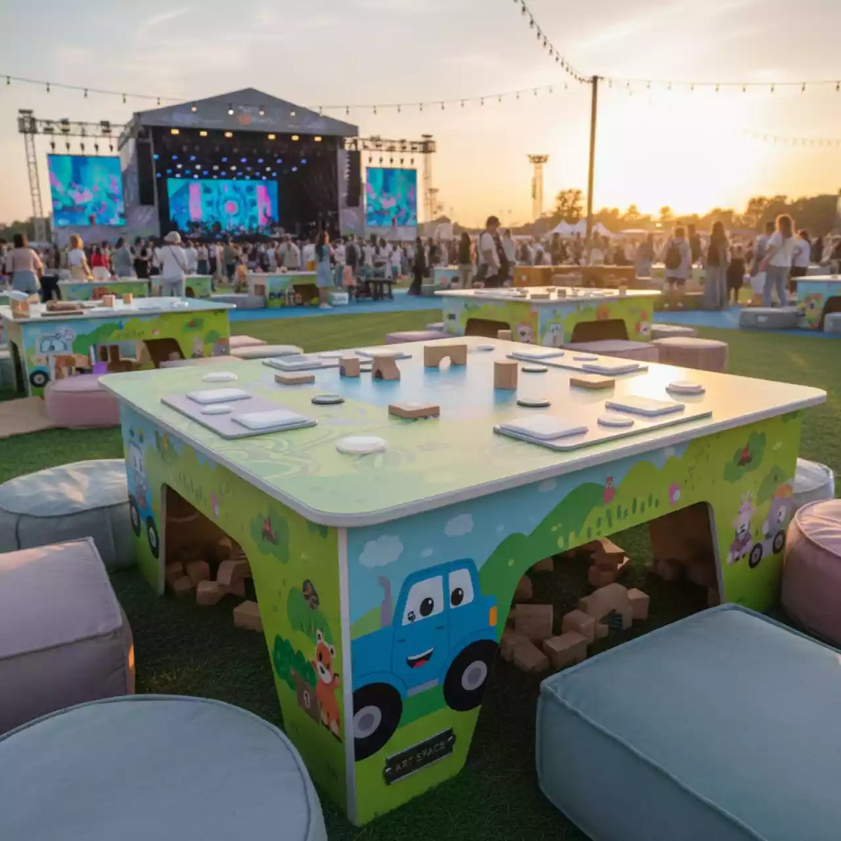 Аренда Стол интерактивный детский Ronplay Грузовичок 24 дюйма в VK Stadium Sirius — ART SPACE