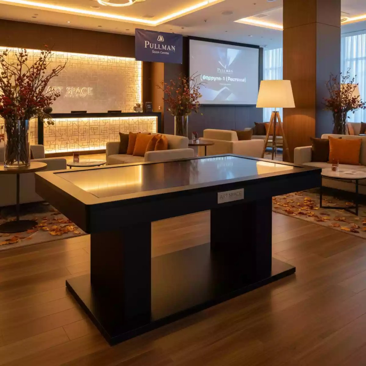 Аренда Стол интерактивный LIGA group LigaSmart IT 55 в Pullman Sochi Centre — ART SPACE
