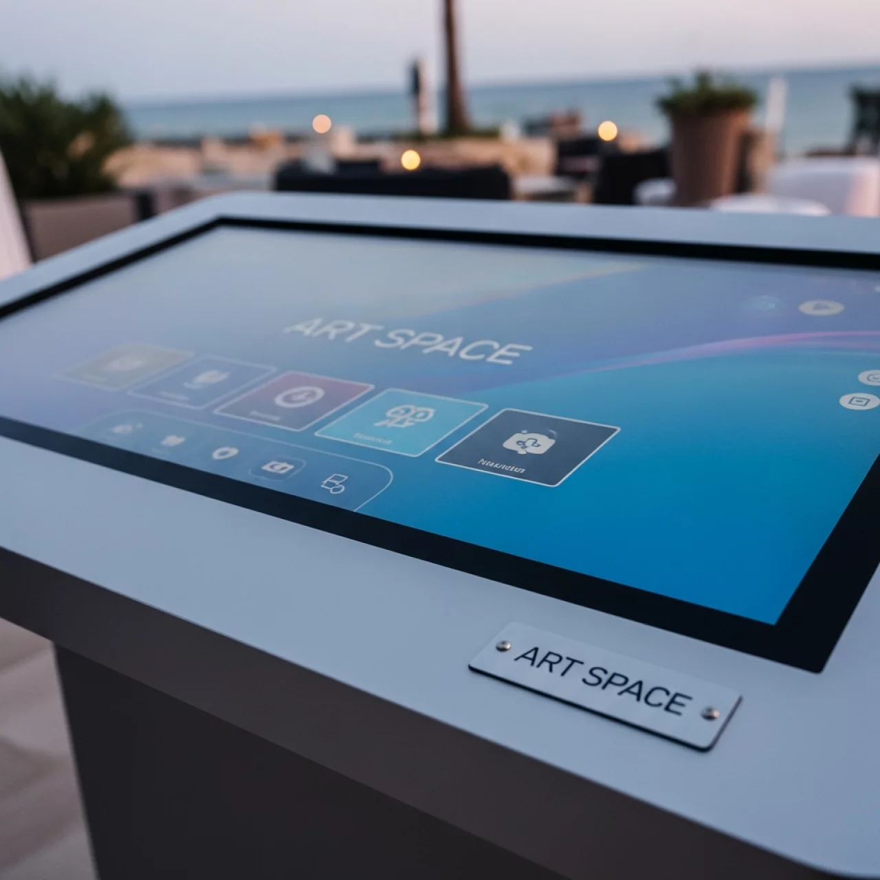 Аренда Стол интерактивный сенсорный BigTouch БТ 32 2 в пляжном комплексе VinoGrad — ART SPACE