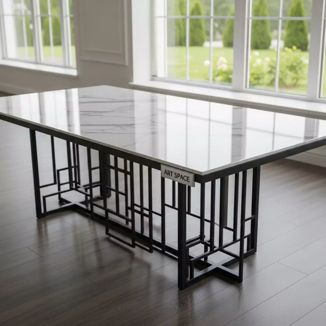 Аренда Стол Ivar Marbles 180 белый мрамор итальянская керамика в банкетном зале «Дельфин» — ART SPACE