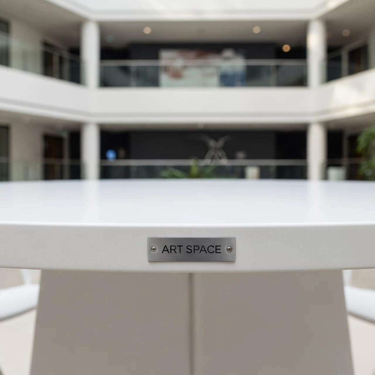 Аренда Стол из литого алюминия Gera 4 белый в ОКЦ «Галактика» — ART SPACE