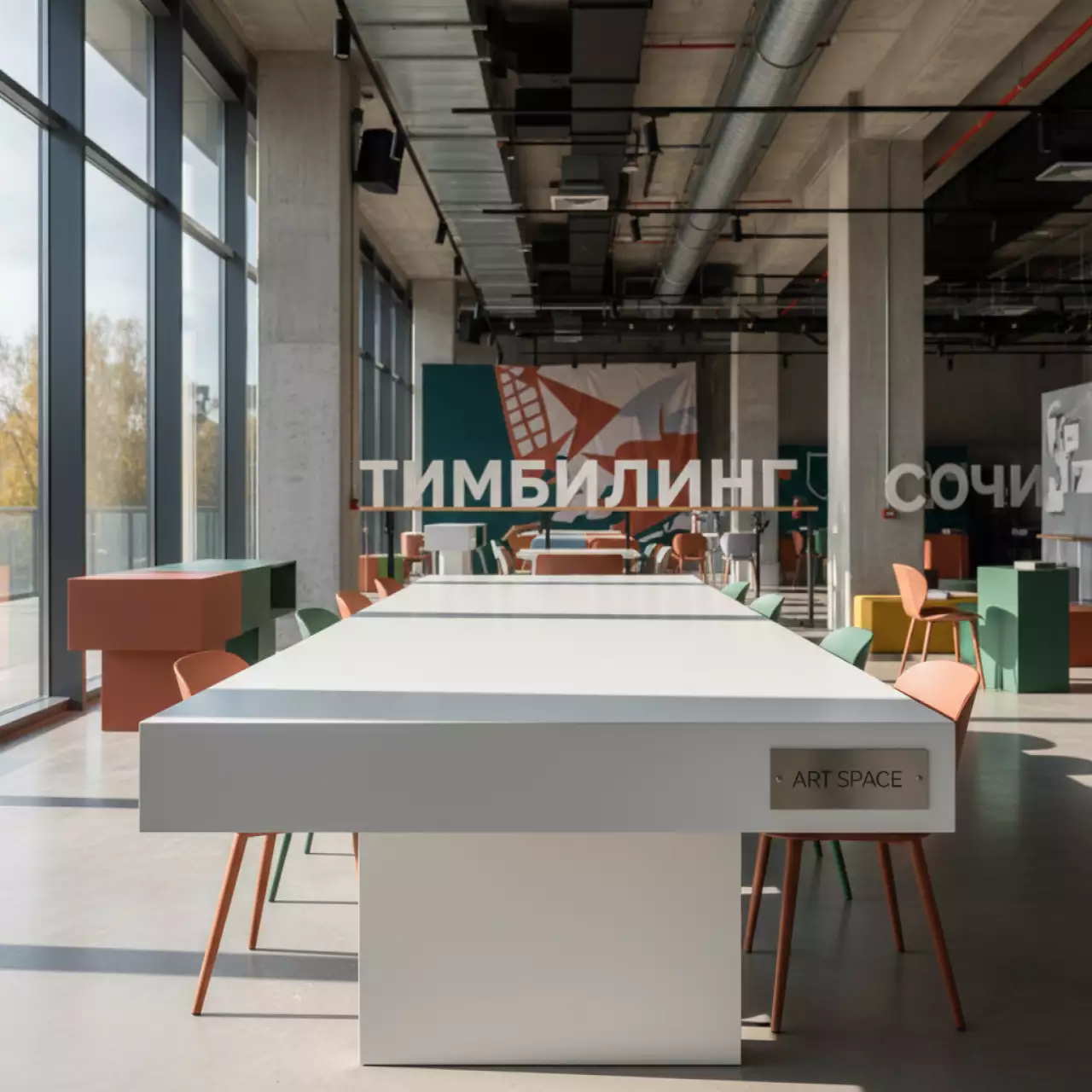 Аренда Стол Jerry white в санатории «Сочи» — ART SPACE