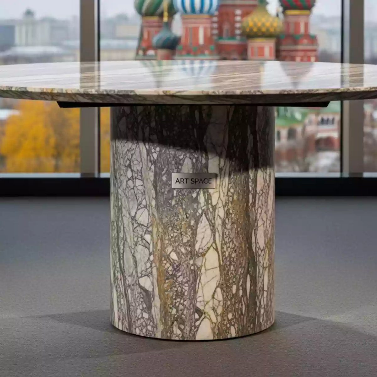 Аренда Стол каменный обеденный Mali 150 в этно-парке «Моя Россия» — ART SPACE