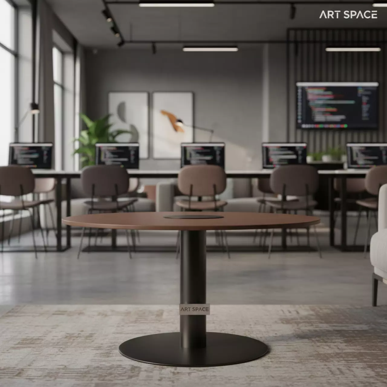 Аренда Стол кофейный круглый 60 DECO шоколад в City Park Hotel Sochi — ART SPACE