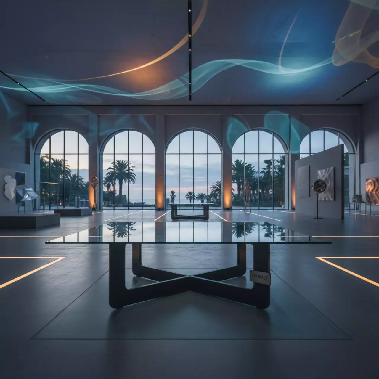 Аренда Стол кофейный Stockholm антрацит алюминий закаленное стекло в Delta Sirius — ART SPACE