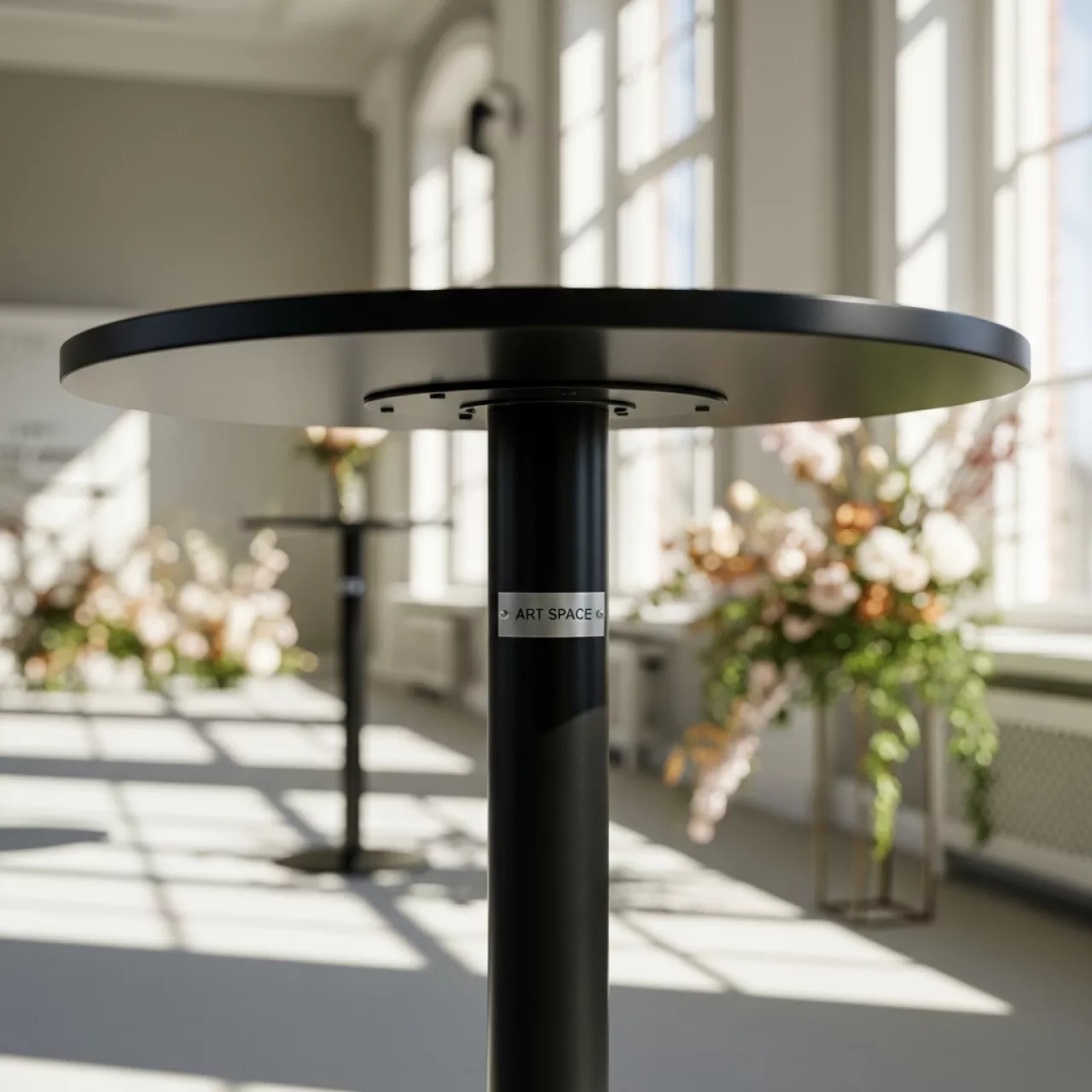 Аренда Стол коктейльный базовый черный в санатории «Заполярье» — ART SPACE