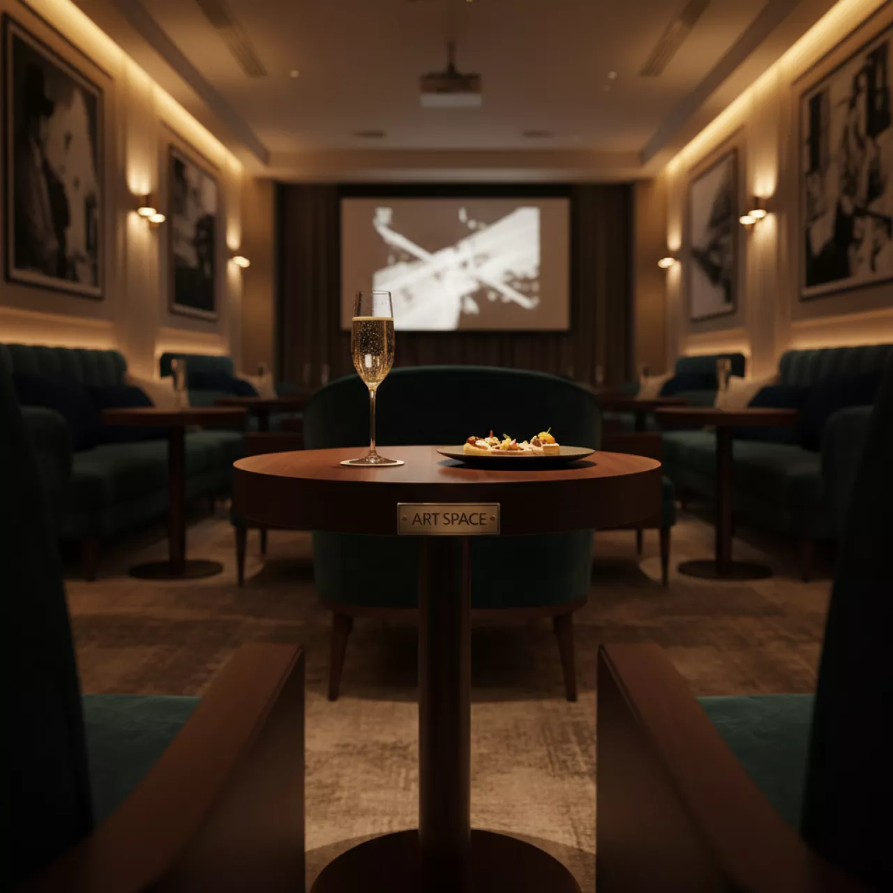 Аренда Стол коктейльный Buffet Dark Wood d 60 в Stella di Mosca — ART SPACE