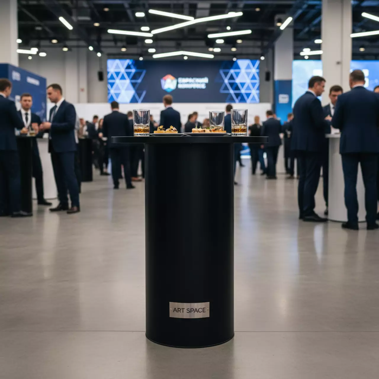 Аренда Стол коктейльный Carosello Black d 60 в Маринс Парк Отеле — ART SPACE