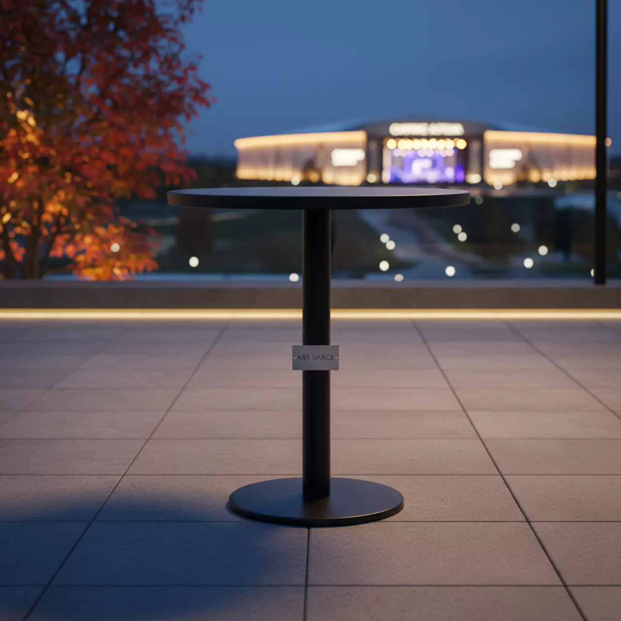 Аренда Стол коктейльный circular d 70 см черный в Сириус Арене — ART SPACE