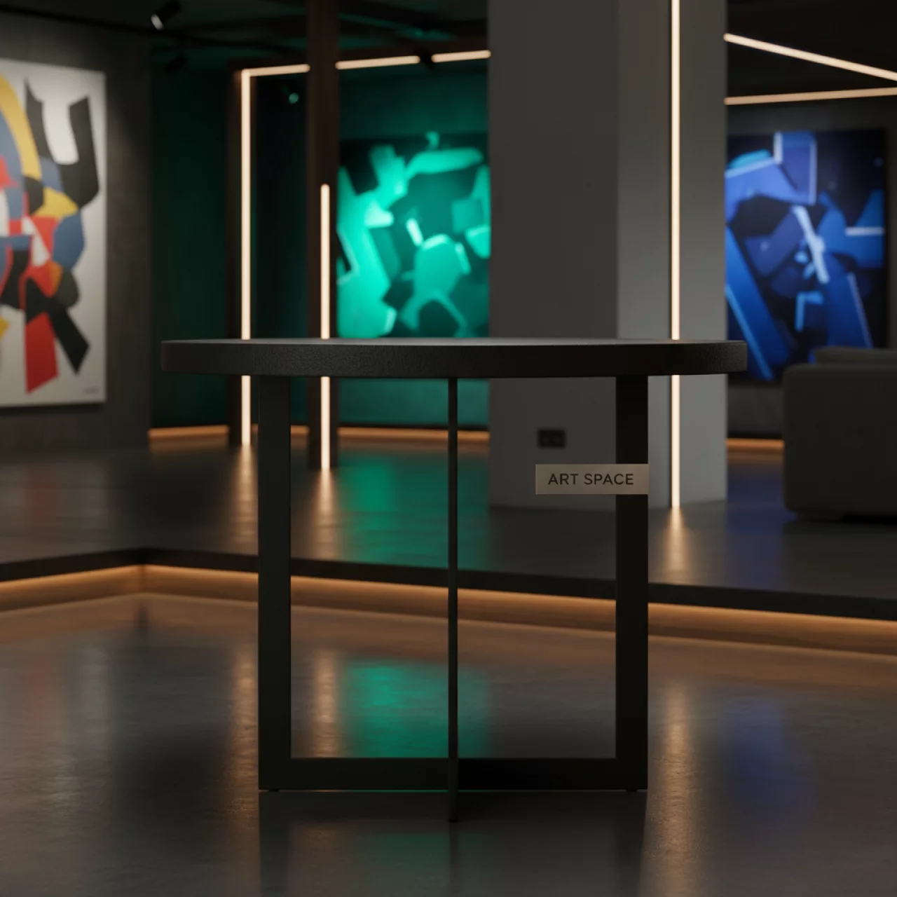 Аренда Стол коктейльный Pietra черный 75 см в Green Flow Hotel — ART SPACE