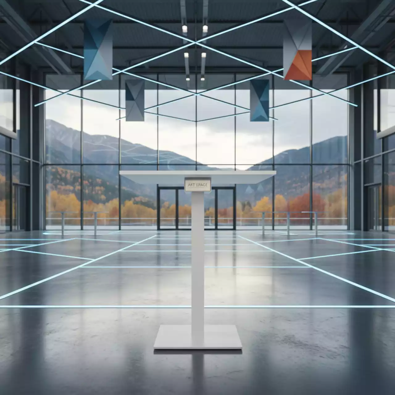 Аренда Стол коктейльный Quadratic белый 60х60 в ледовом дворце «Роза Хутор» — ART SPACE