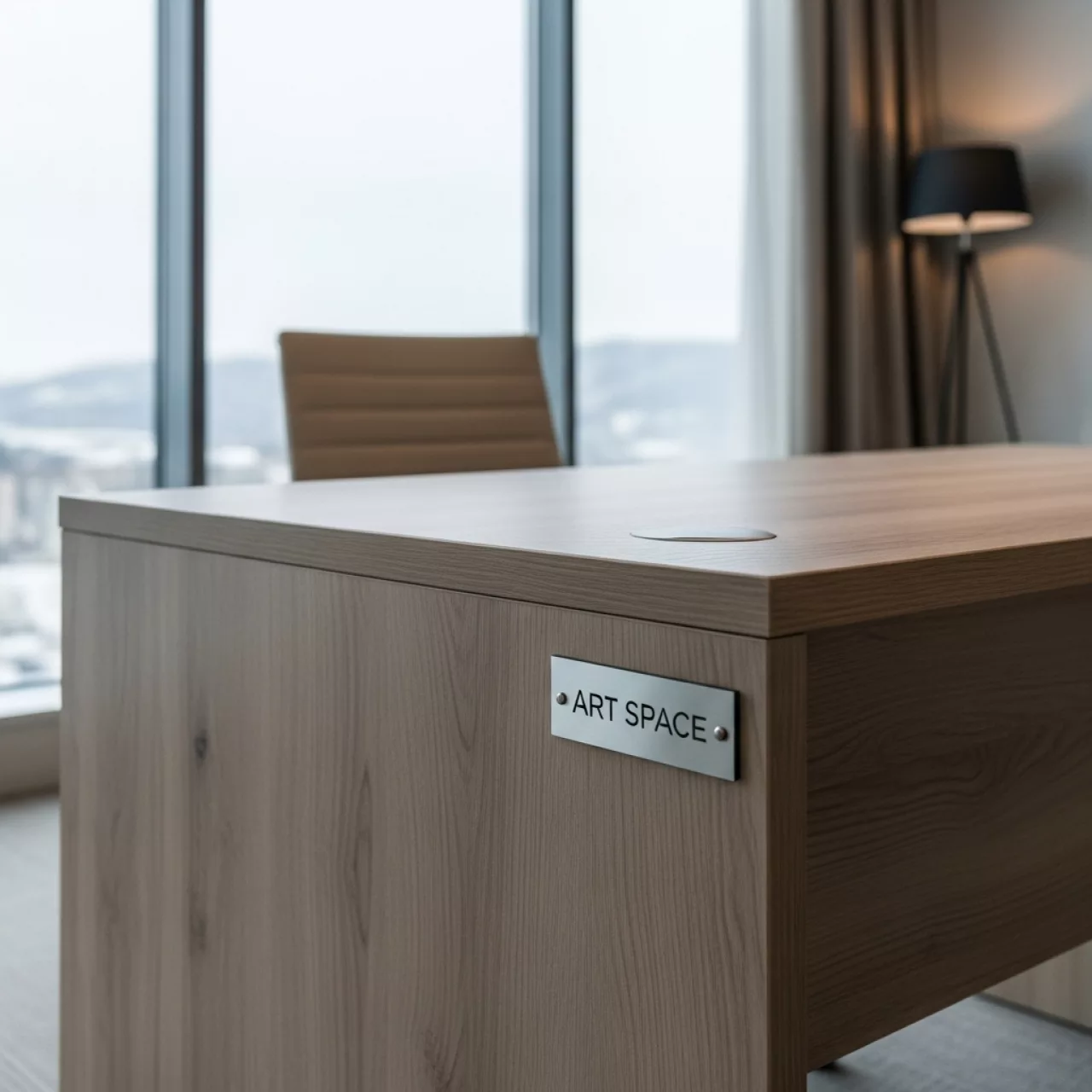 Аренда Стол компактный правый ясень шимо 160х120 см в Cosmos Sochi Hotel — ART SPACE