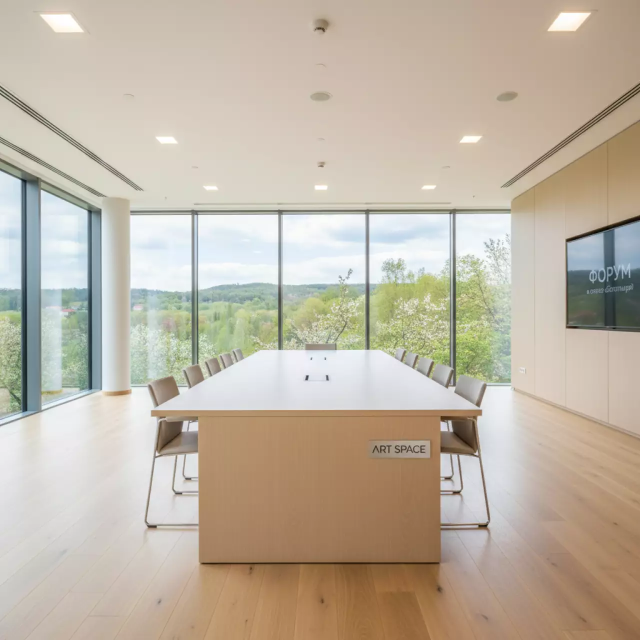 Аренда Стол конференц 2400х900 цвет шамони светлый в отеле «Богатырь» — ART SPACE