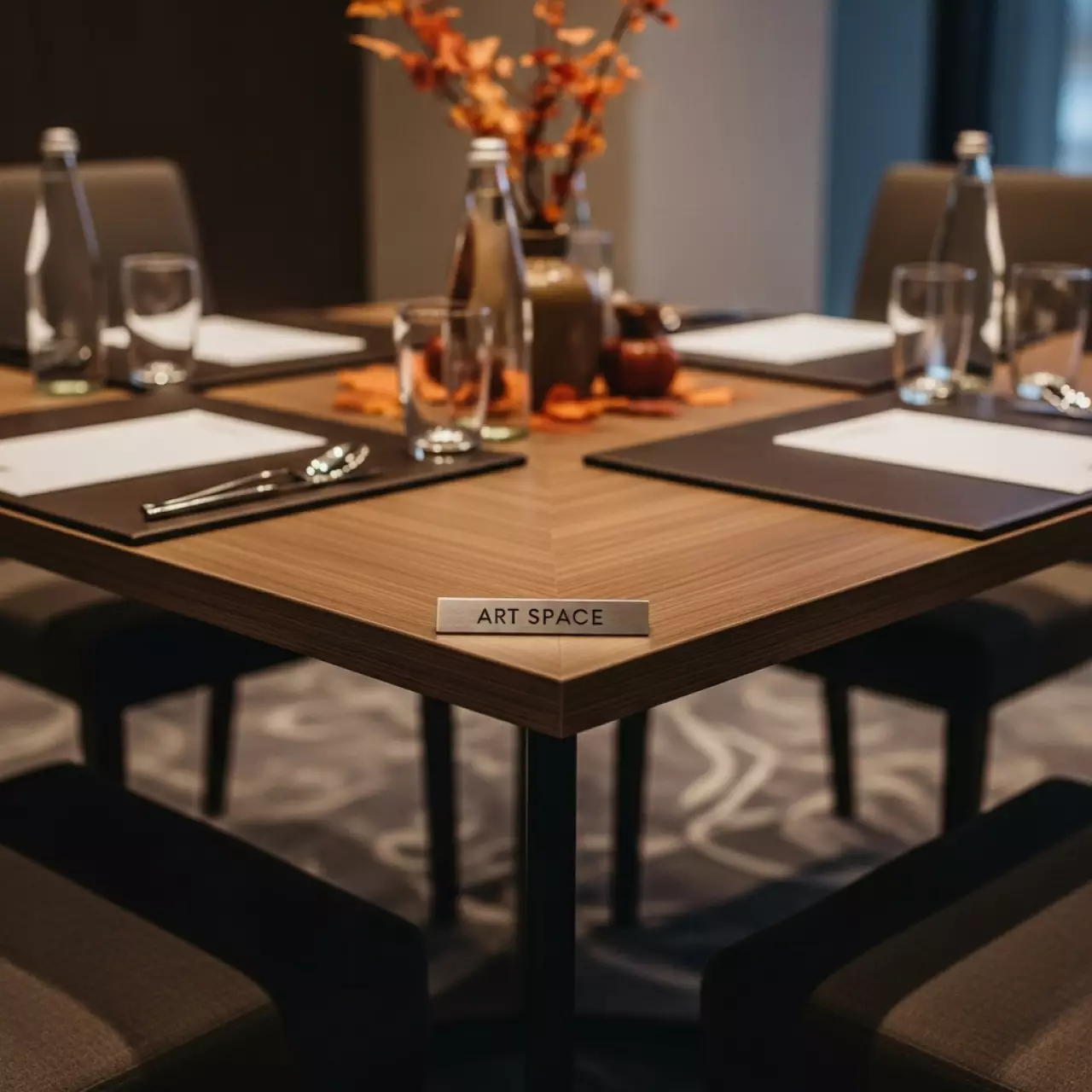 Аренда Стол коричневый квадратный Backstage 90х90 см в Mercure Сочи Центр — ART SPACE