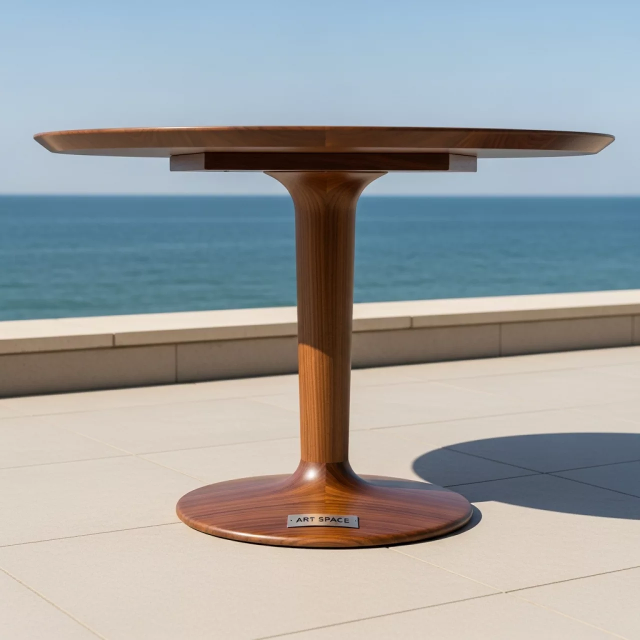 Аренда Стол коричневый Tulip wood на Имеретинской набережной — ART SPACE