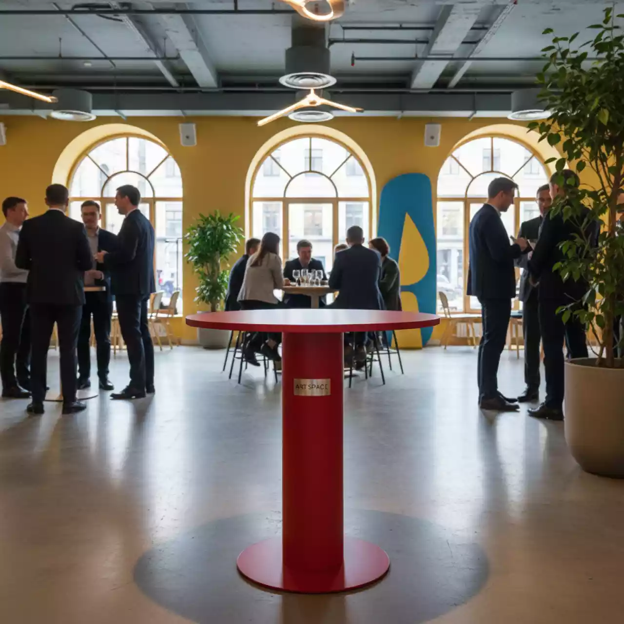 Аренда Стол красный для кафе в ресторане «D.O.M» — ART SPACE