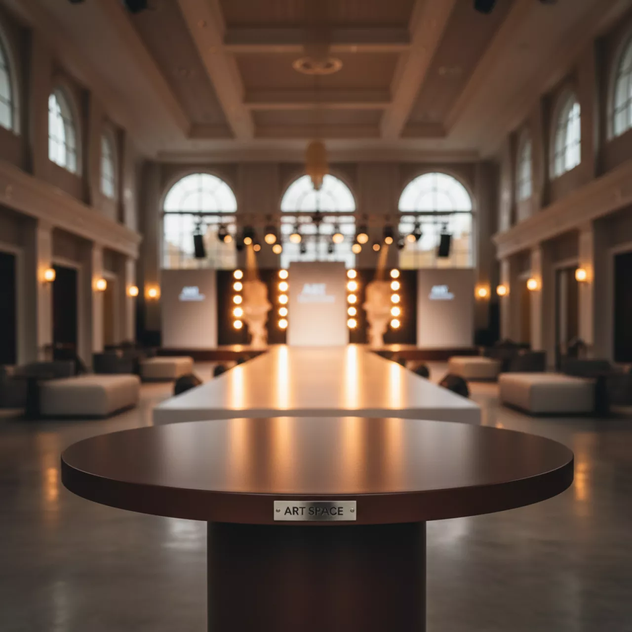 Аренда Стол круглый 80 шоколад DECO в Bridge Resort — ART SPACE