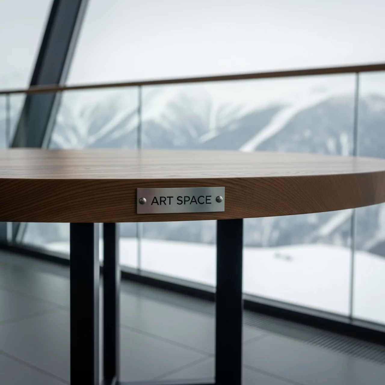 Аренда Стол круглый Backstage светло коричневый D 120 см в ледовом дворце «Роза Хутор» — ART SPACE