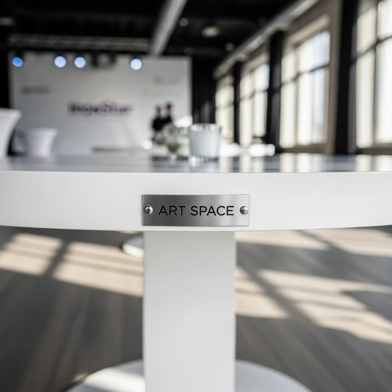 Аренда Стол круглый белый 160х75 см в Mercure Сочи Центр — ART SPACE