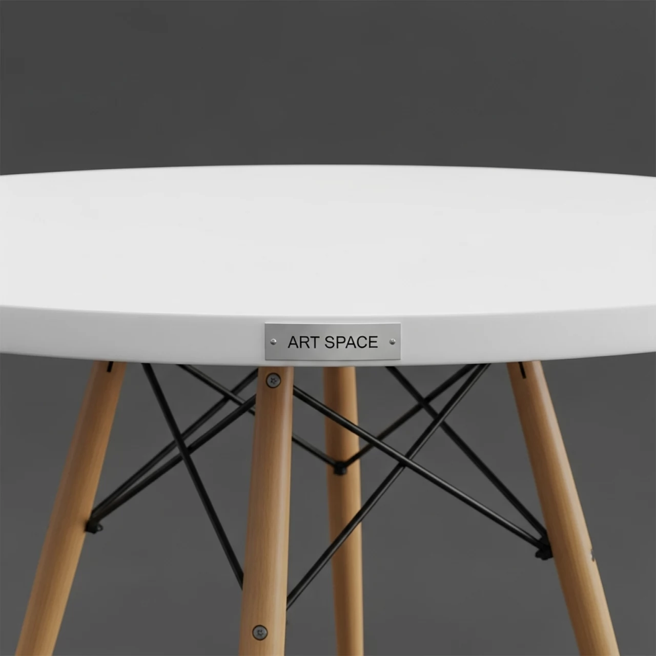 Аренда Стол круглый белый Eames DST NEW 80 см в санатории «Русь» — ART SPACE