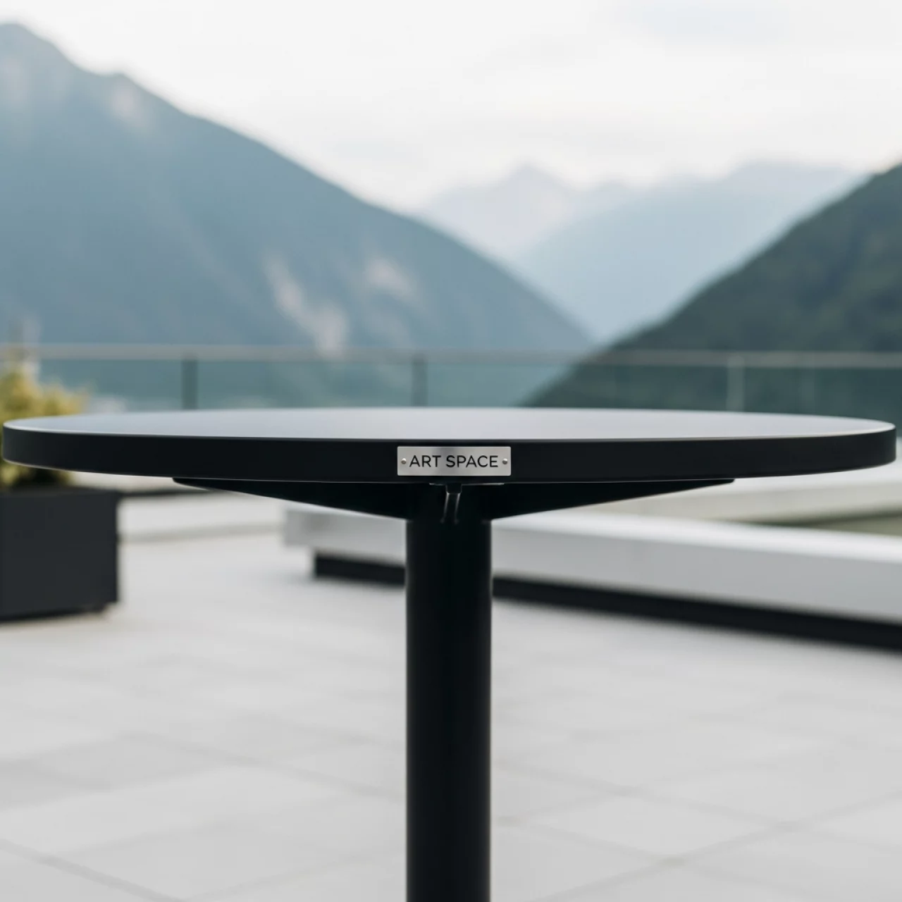 Аренда Стол круглый черный Rozana D70 см в Поляна 1389 Отель и Спа — ART SPACE