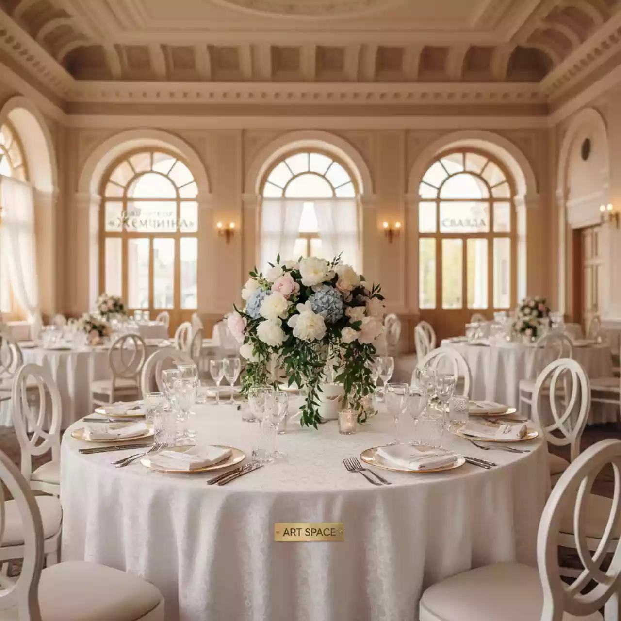 Аренда Стол круглый D 180 см в гранд-отеле «Жемчужина» — ART SPACE