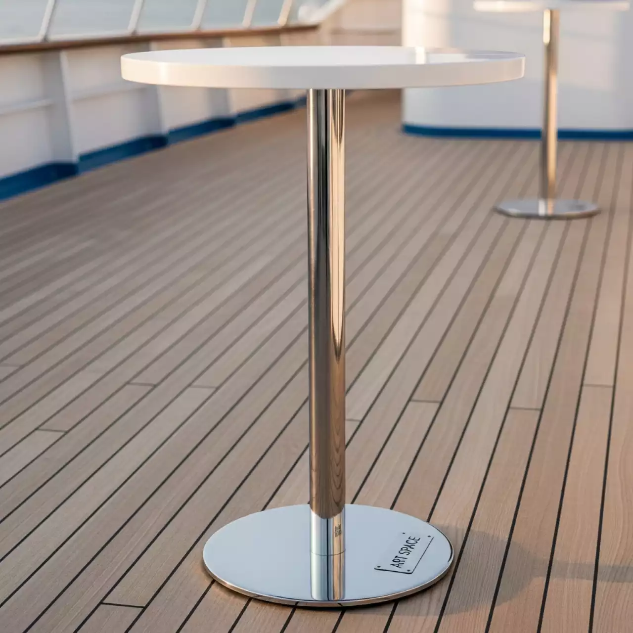 Аренда Стол круглый коктейльный Кейт на теплоходе «Дагомыс» — ART SPACE