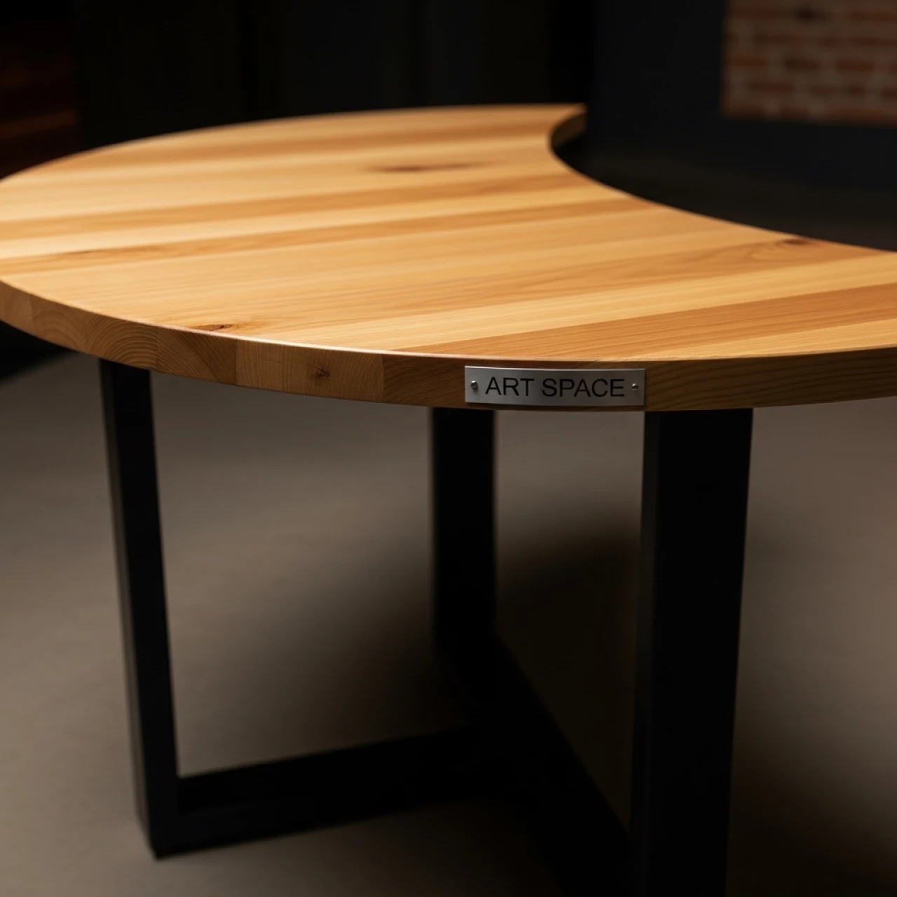 Аренда Стол круглый полукруглый С профиль лиственница Милан 100 см в отеле «Звездный» — ART SPACE