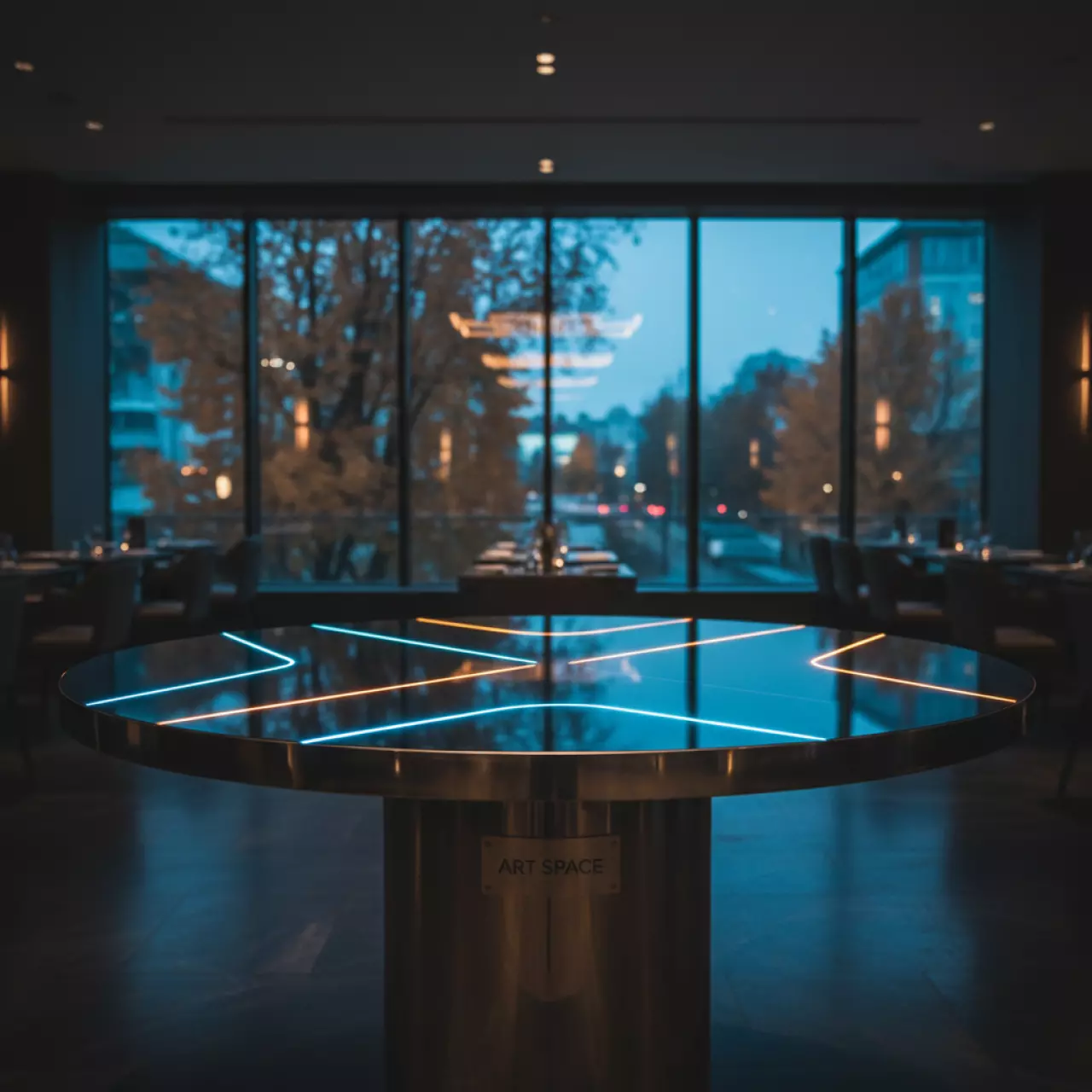 Аренда Стол круглый TLH 087 D 80 в ресторане «Brunello» — ART SPACE