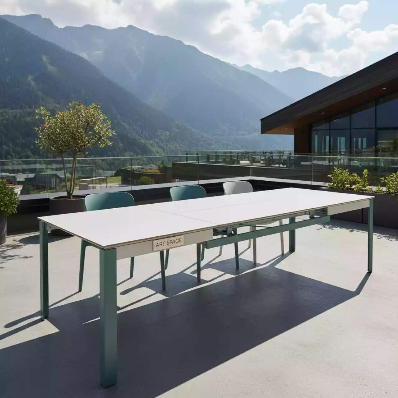 Аренда Стол ламинированный раздвижной Pranzo Extendable на курорте «Газпром» (Альпика) — ART SPACE