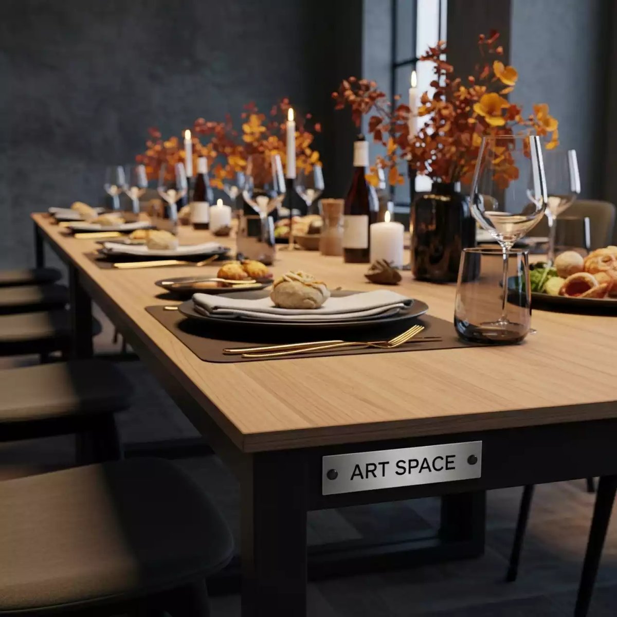 Аренда Стол ламинированный с каналом для протяжки проводов Squid OF в Bridge Resort — ART SPACE