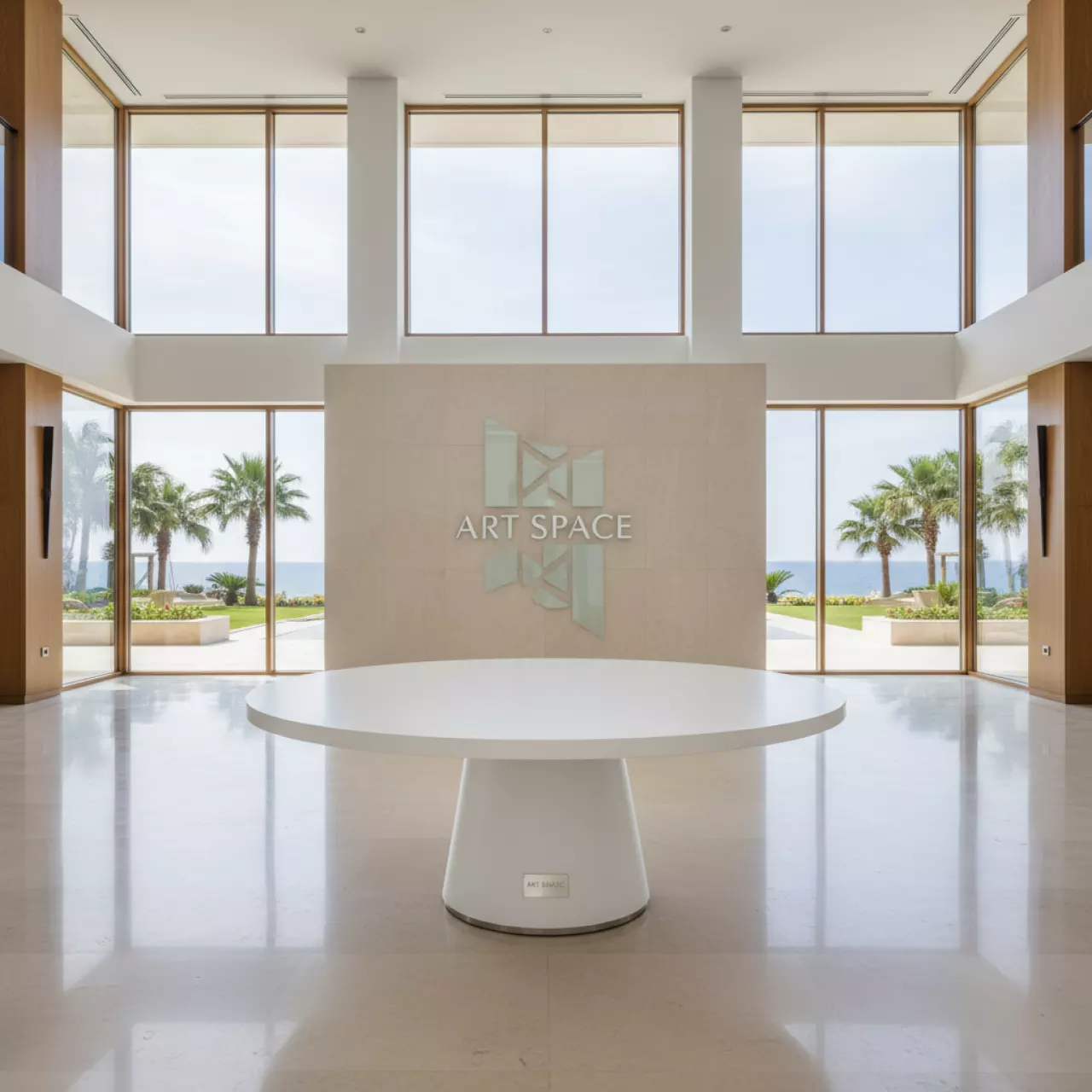 Аренда Стол Lavalin белый D 150 см в Karat Resort — ART SPACE