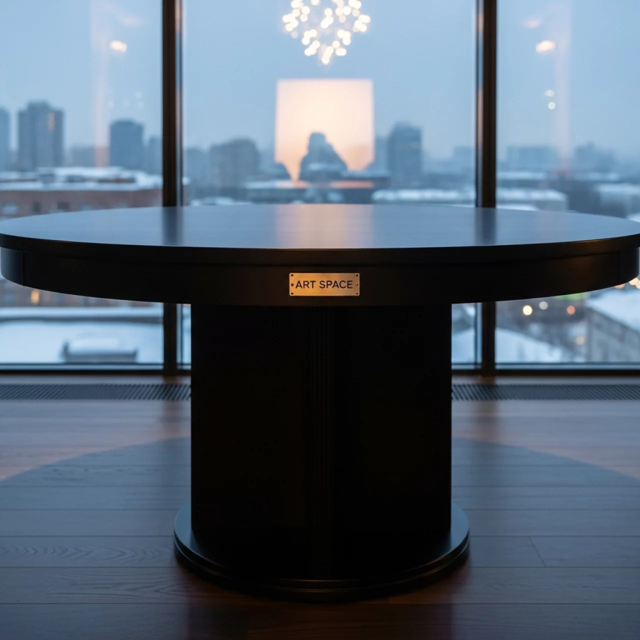 Аренда Стол Lavalin черный D 100 см в ресторане «Высота 5642» — ART SPACE